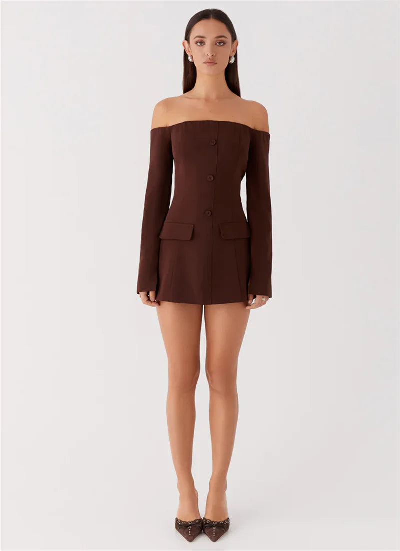 שמלת מיני דגם שחר